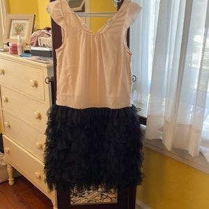 Gap Cream and Black Cocktail Dress